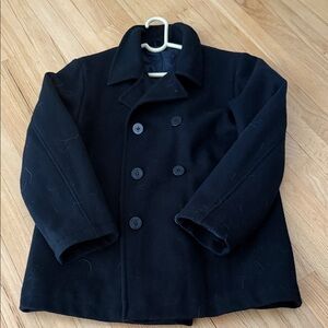 Men's Black Peacoat